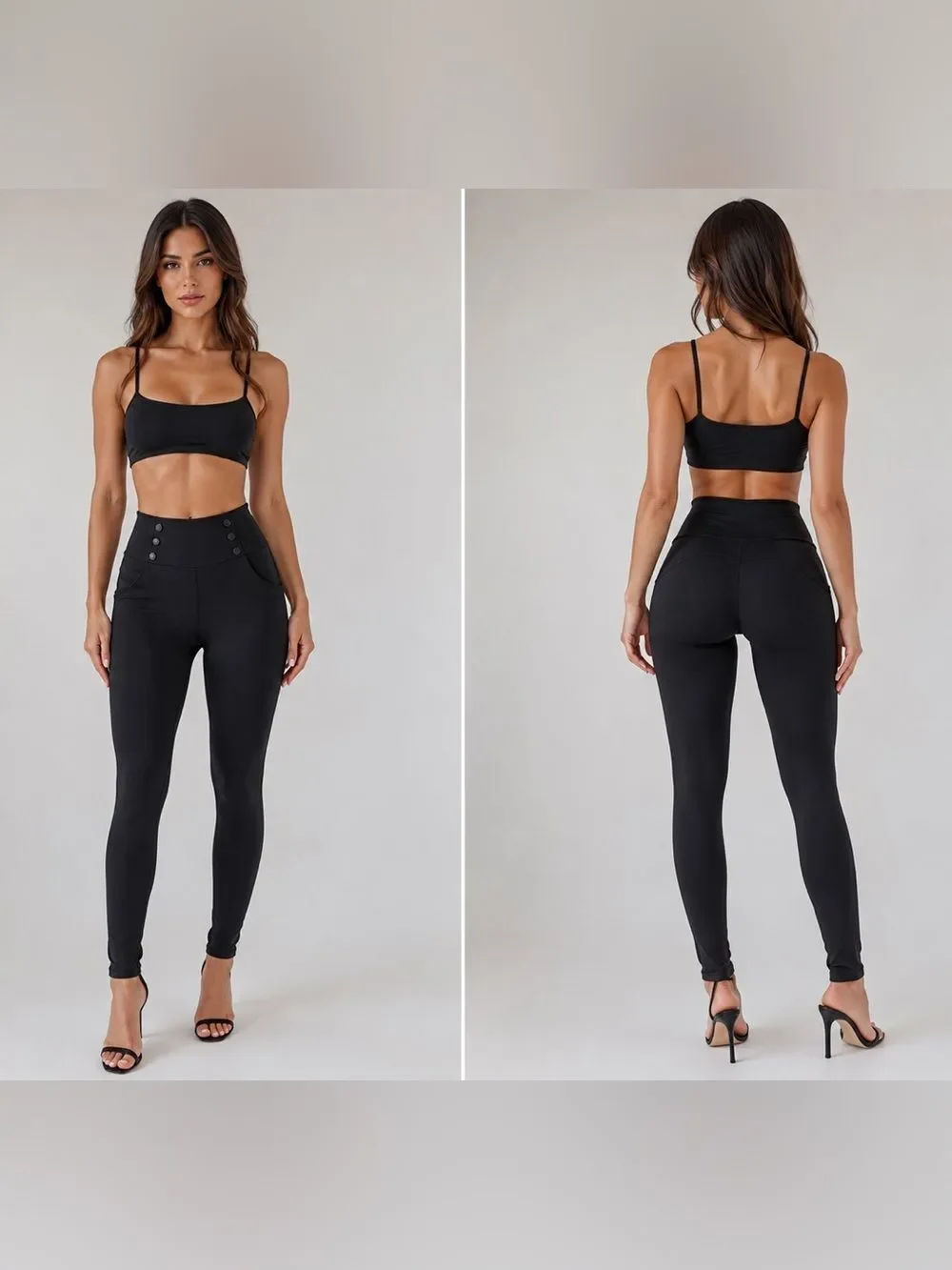 Boot Sculpting Leggings size L Black NWT